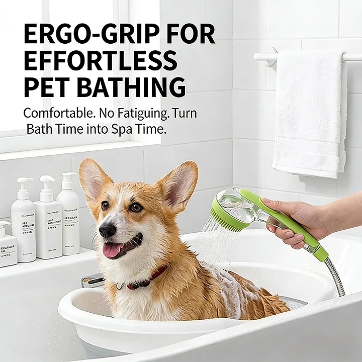 2-in-1 Pet Bathing &amp; Massage Brush