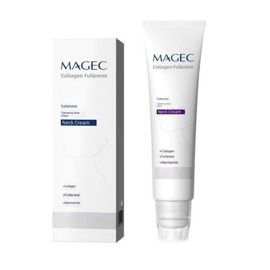 ✨ Last Day Buy 1 Get 1 Free 💖Collagen Neck Cream-Reduces Wrinkles and Double Chin,Five Rollers for All Around Massage