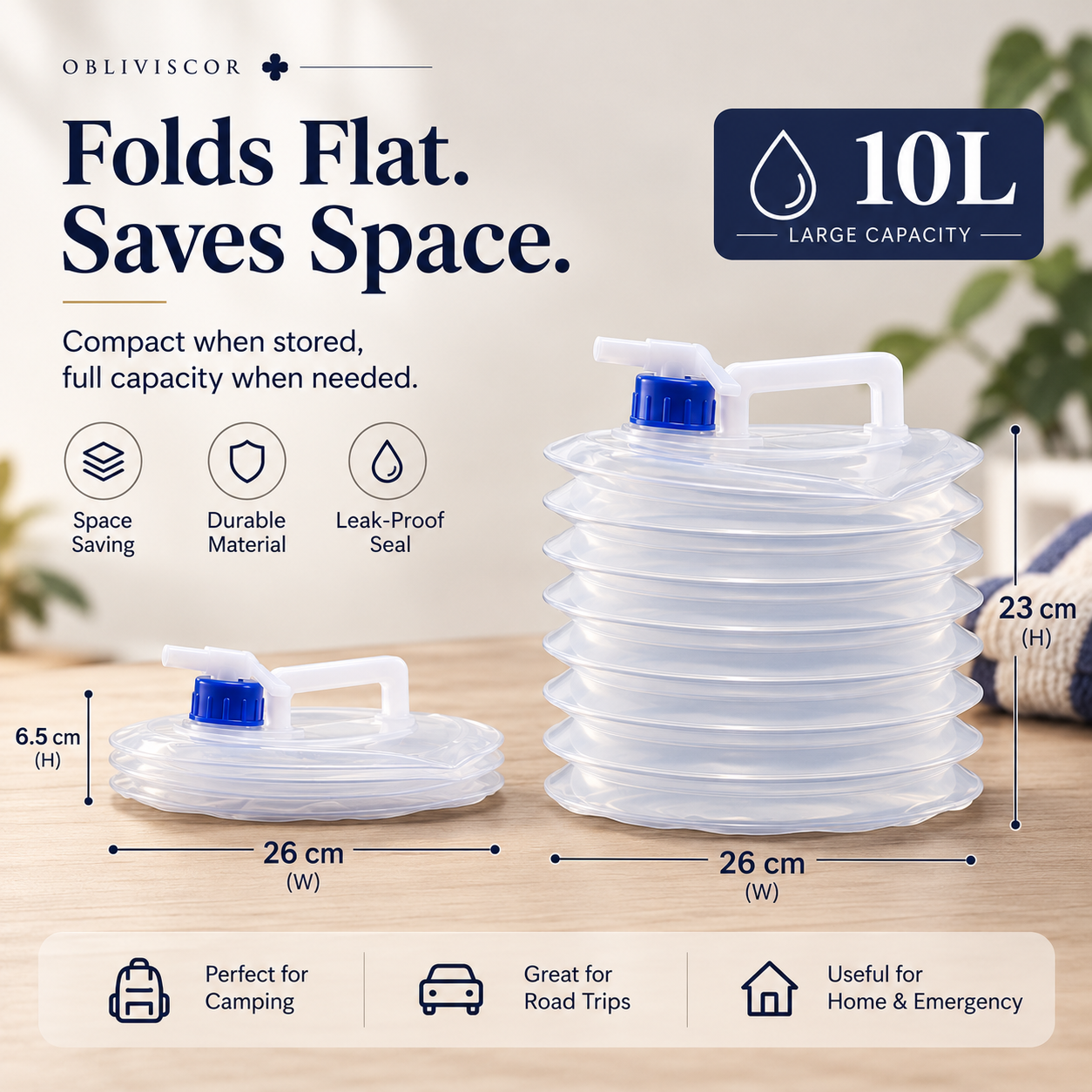 📢📢49% OFF !! ⏰Collapsible Water Container with Spigot