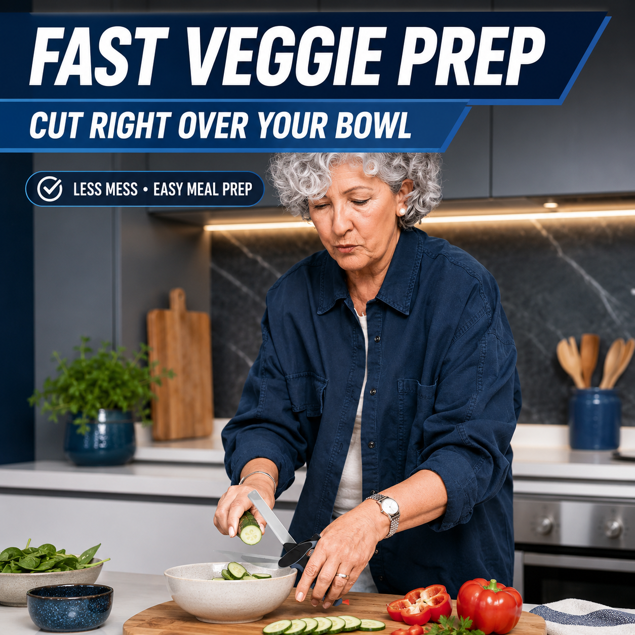 Vegetable Chopper & Kitchen Scissors – Fast Master Cutter