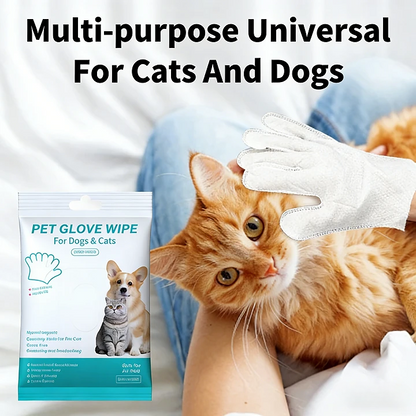 Professional Pet Grooming Rinse-Free Gloves - 6 Pack