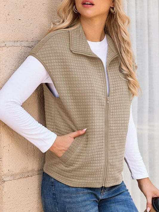 Women's Casual Turndown Collar Short Sleeve Jacket